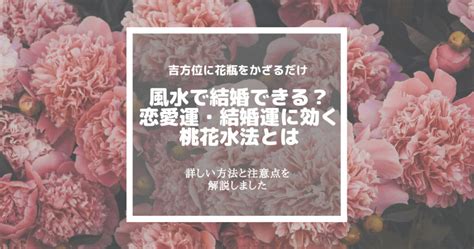 風水 桃花|風水で結婚できた！？桃花位を使った桃花水法で結婚。